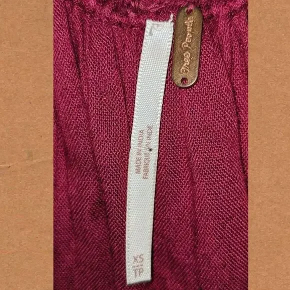 Free People Embroidered Balloon Sleeve Trapeze Dress EUC - Picture 6 of 8